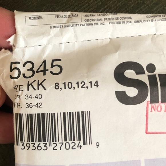 Simplicity 5345 pattern - tank top- dress- jacket- pants-skirt -8-14 - Picture 2 of 5